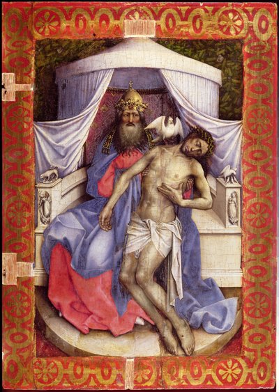 Mourning Trinity (Throne of God) by Master of Flémalle
